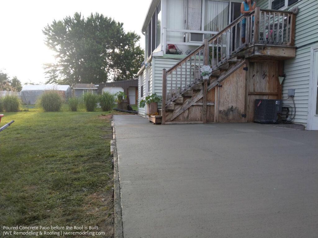 Concrete Patio Construction in Dover PA 17315 Covered Backyard Patio